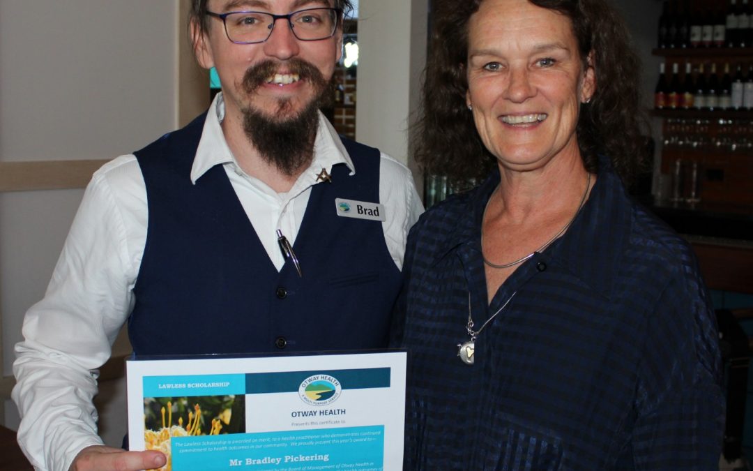 The Lawless Scholarship awarded at the Otway Health AGM
